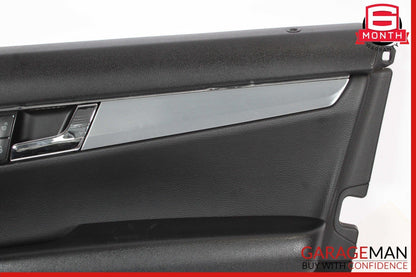 08-14 Mercedes W204 C300 C350 Sedan Front Right Interior Door Panel Black OEM
