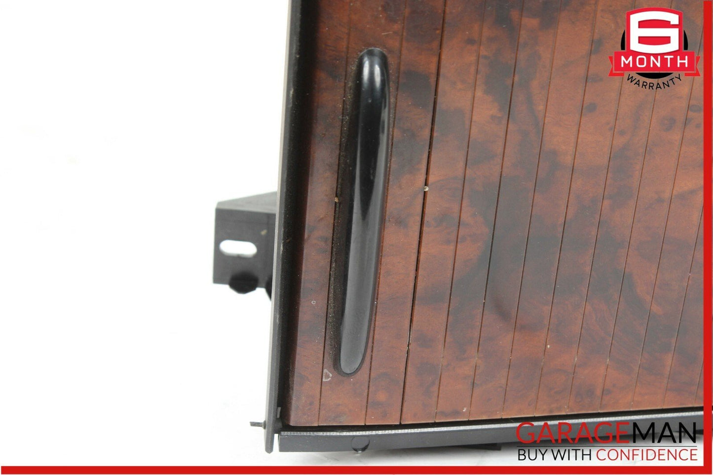 06-11 Mercedes W219 CLS500 Rear Center Console Armrest Cupholder Storage Wood
