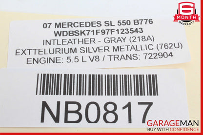 07-12 Mercedes R230 SL550 SL55 AMG Voice Control Module 2308200285 OEM