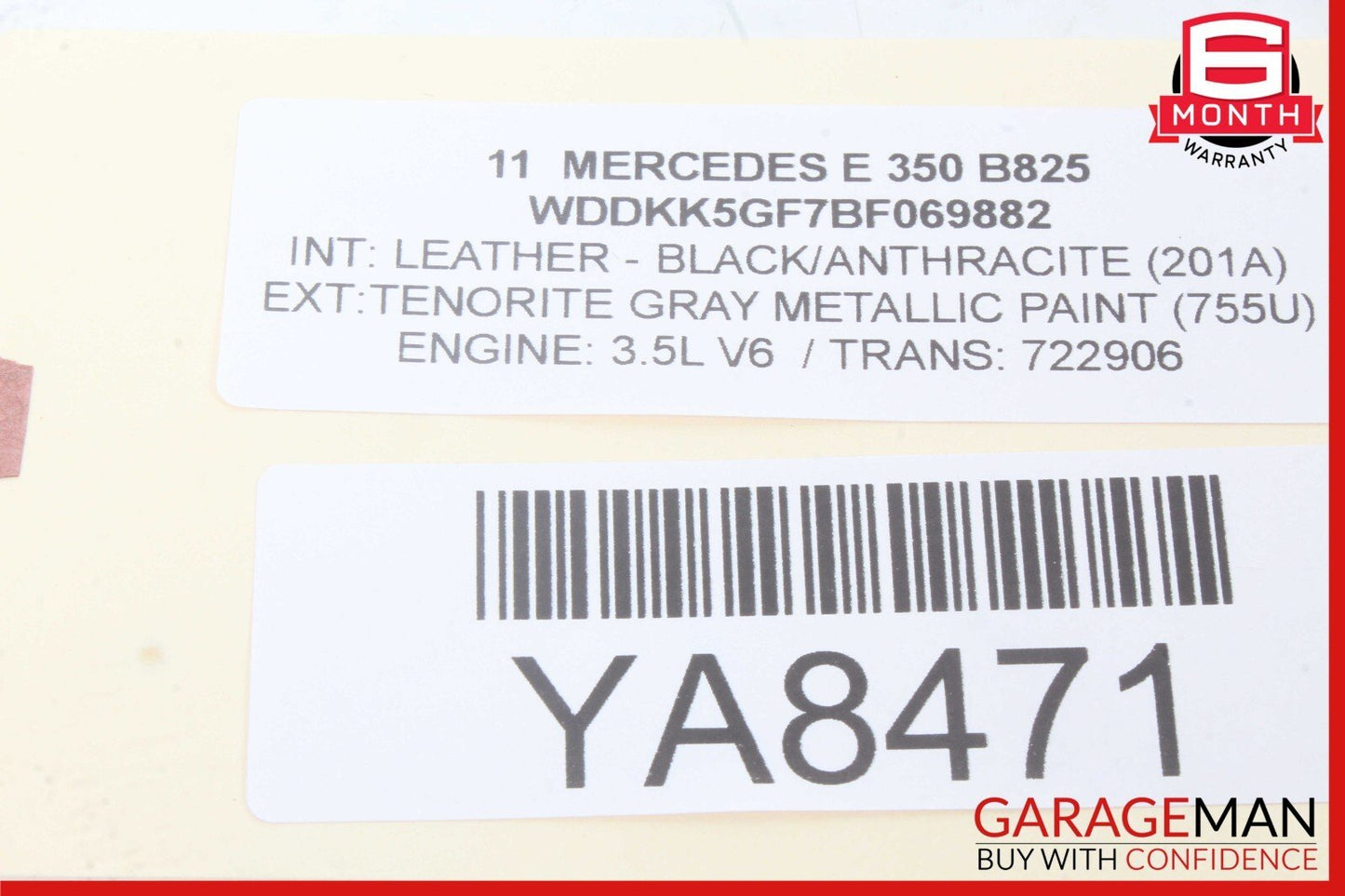 11-17 Mercedes W207 E350 E500 E500 Shark Fin Radio Antenna OEM