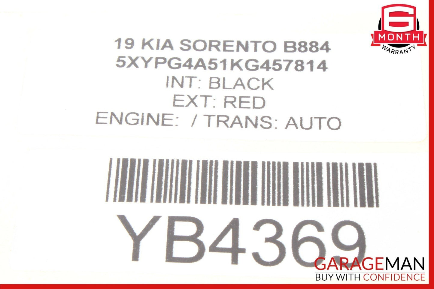 19-20 Kia Sorento Ignition Coil 27300-2GGA0 OEM