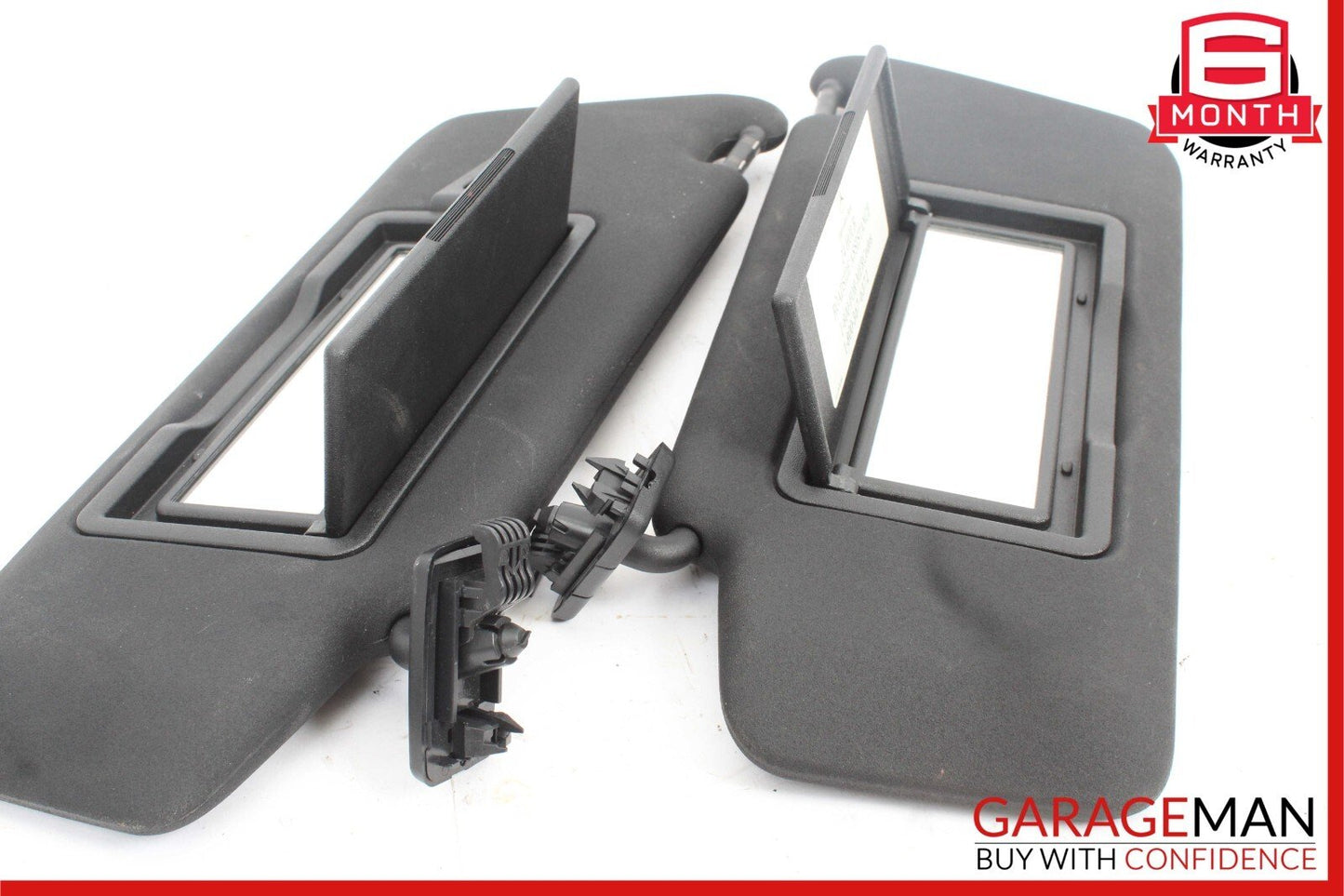 08-14 Mercedes W204 C250 Front Right and Left Sunvisor Sun Visor Set Black OEM