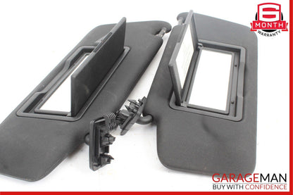 08-14 Mercedes W204 C250 Front Right and Left Sunvisor Sun Visor Set Black OEM