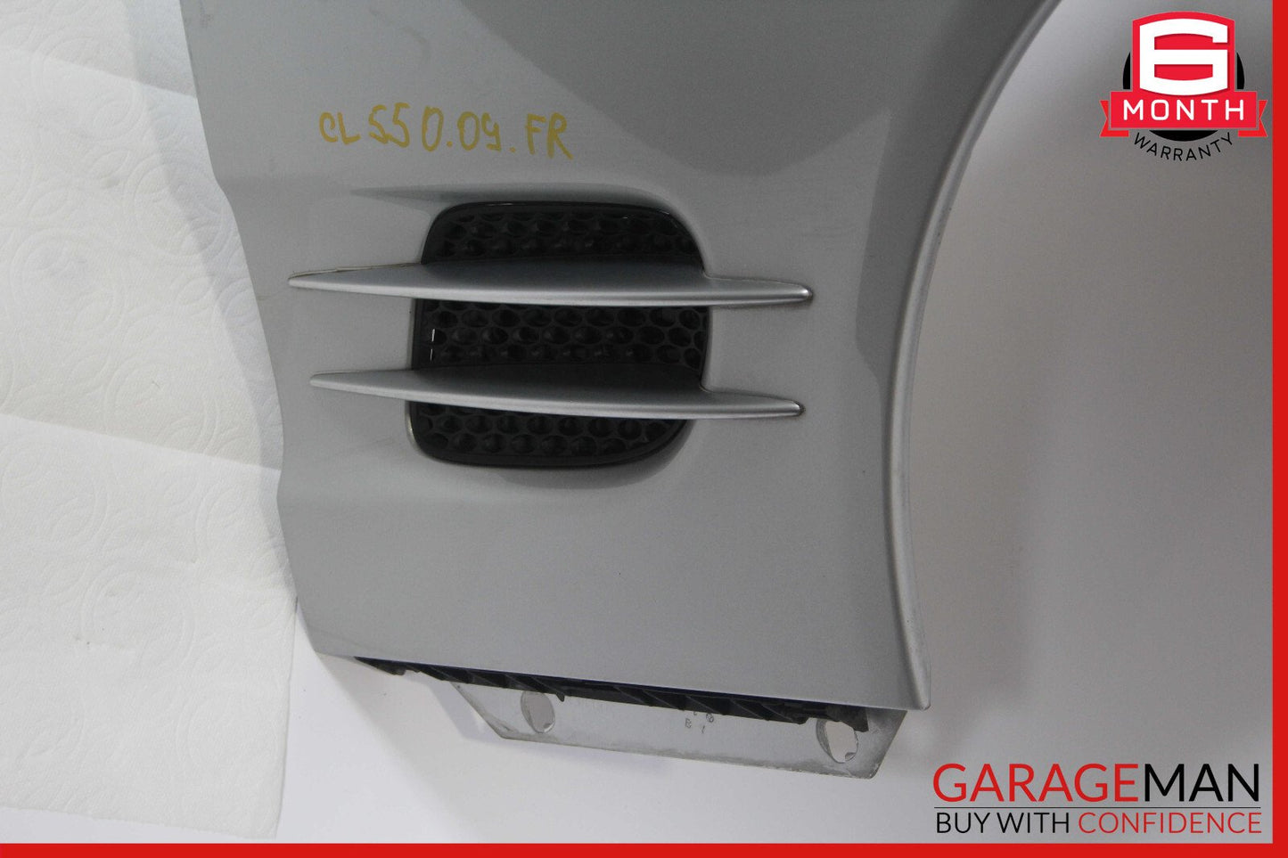 03-08 Mercedes R230 SL550 Front Right Side Wing Fender Panel Silver OEM