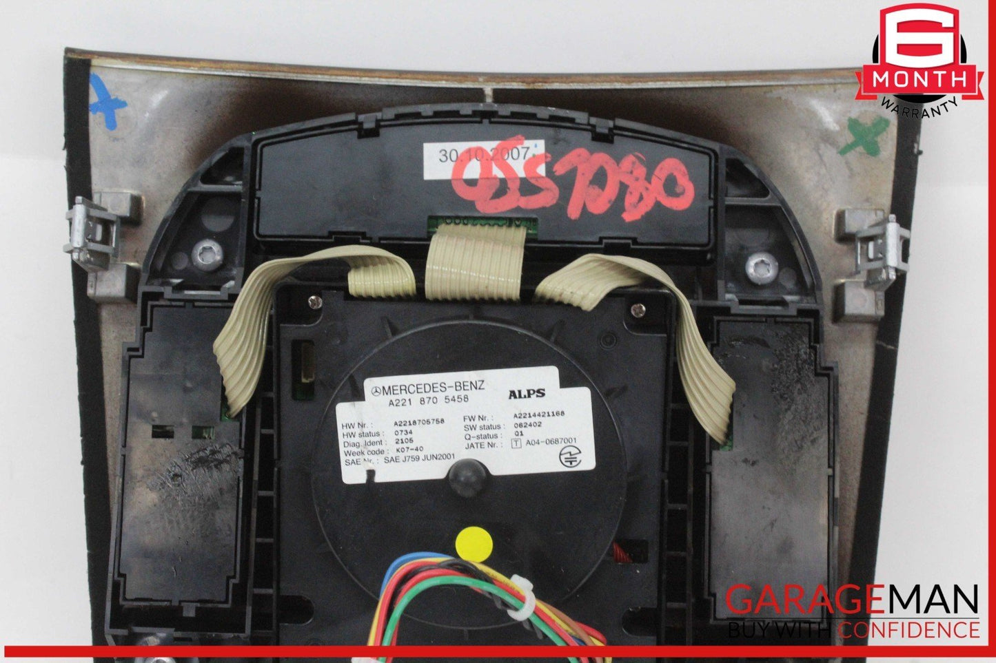 07-09 Mercedes W216 CL550 Center Console Multi Function Switch w/ Trim OEM