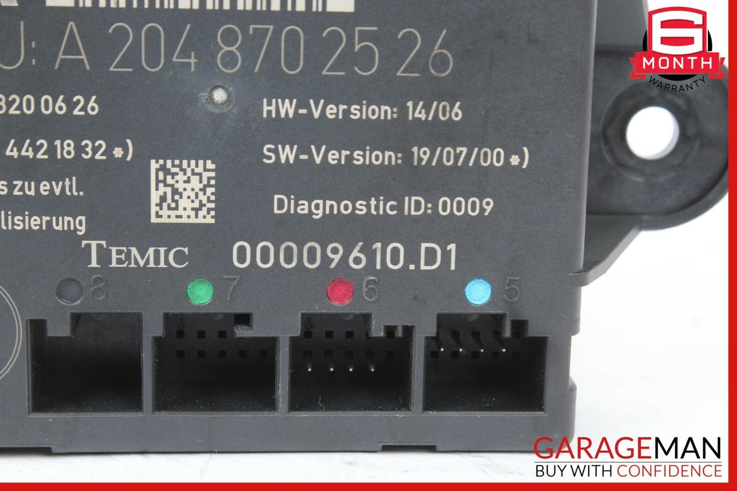 08-14 Mercedes W204 C350 Front Left Side Door Control Module OEM