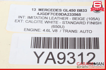 10-13 Mercedes W221 S550 CL550 Lane Assist Multi Purpose Camera Module OEM