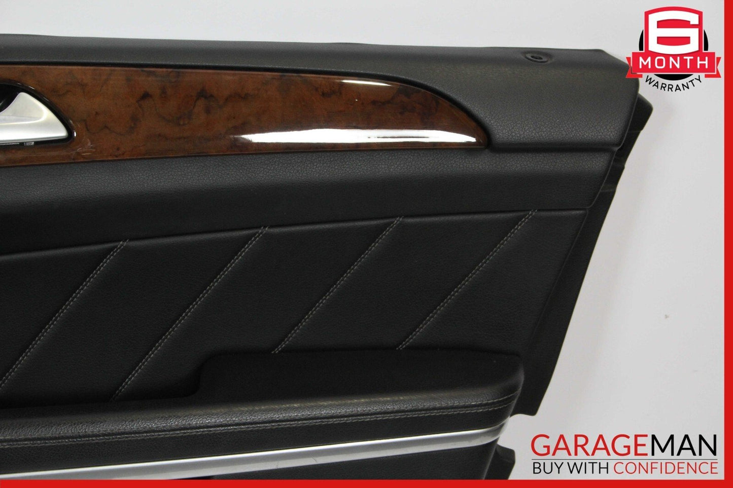 13-16 Mercedes X166 GL450 Front Right Side Interior Door Panel Cover Trim Black