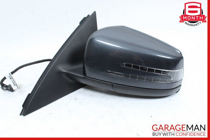 12-14 Mercedes W204 C250 Front Left Side Mirror Rear View Door Black OEM