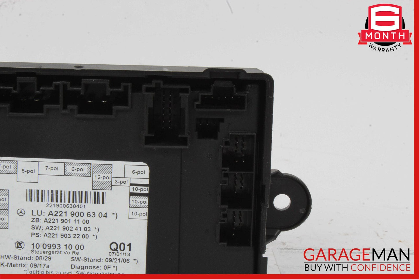 07-13 Mercedes W221 S550 S350 S63 Front Right Door Control Module 2219006304 OEM
