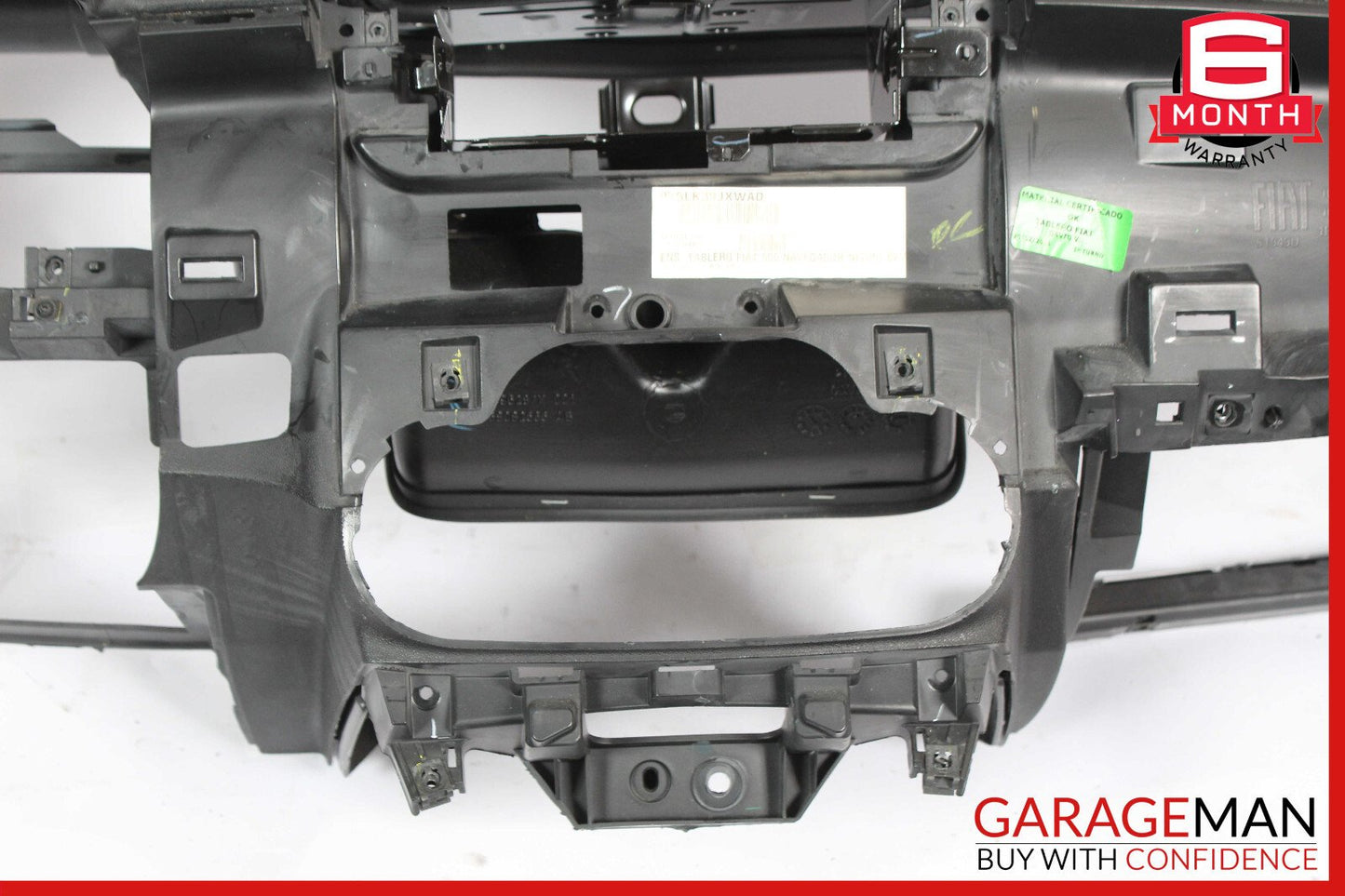 12-15 Fiat 500 Front Dash Dashboard Instrument Panel Cover Trim Assembly Black