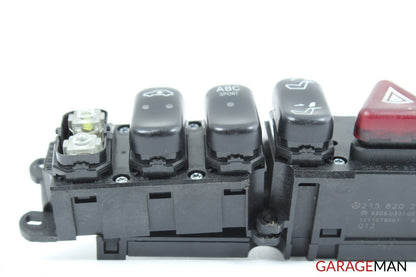 00-02 Mercedes W215 CL600 Center Dashboard Hazard Light Switch Control Panel OEM