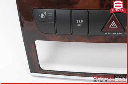 06-13 Mercedes W164 ML350 GL450 A/C AC Heater Climate Control Switch Trim OEM