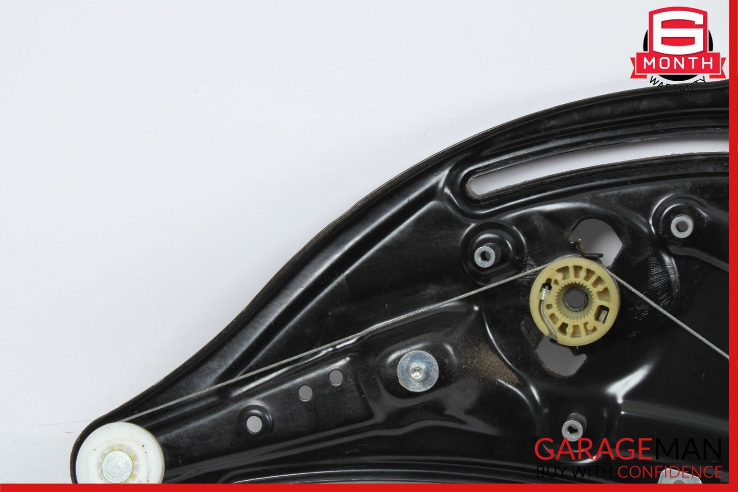 10-16 Mercedes E350 E550 Coupe Rear Left Door Regulator Window Frame w/o Motor