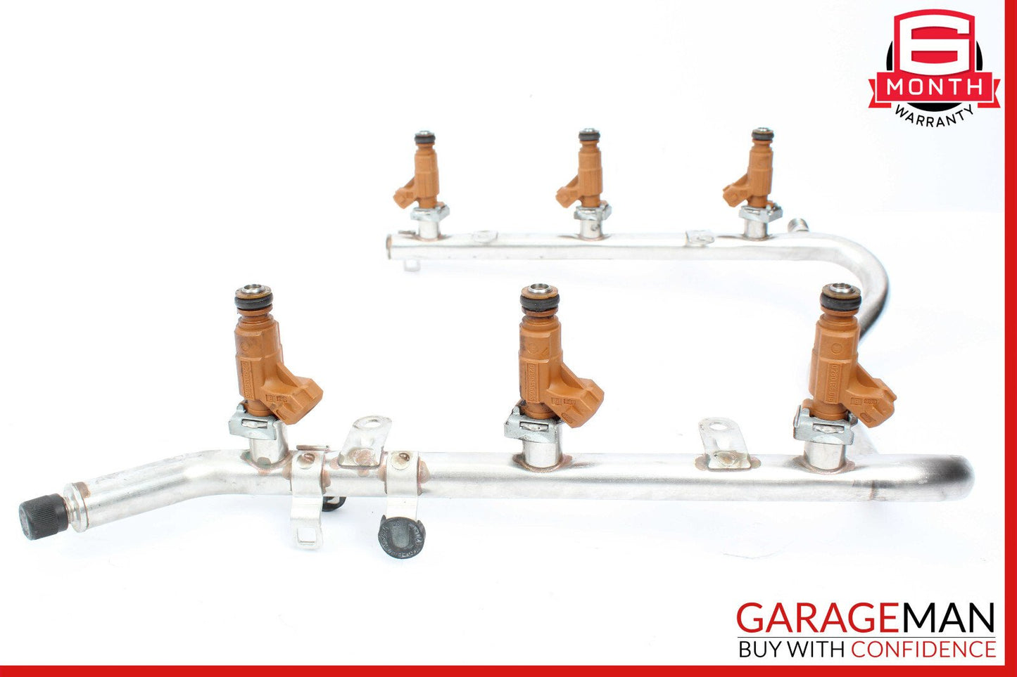 03-06 Mercedes W163 ML350 S350 Fuel Injection Rail Line w/ Injectors 1120701095