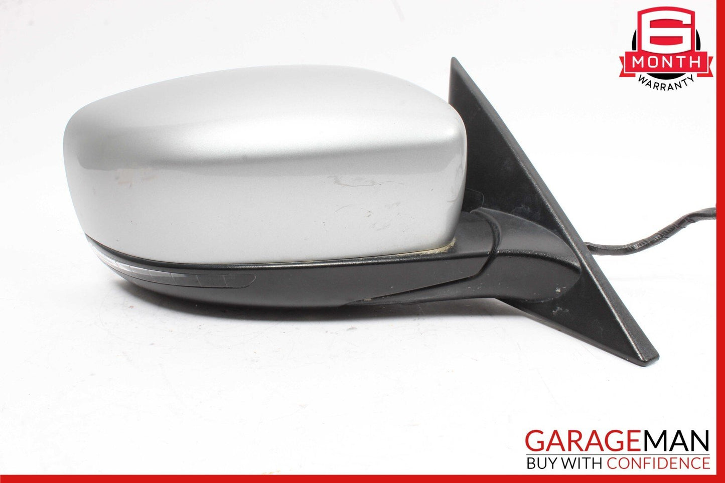 14-17 Maserati Ghibli Front Right Side Mirror Door Rear View Silver/Black OEM