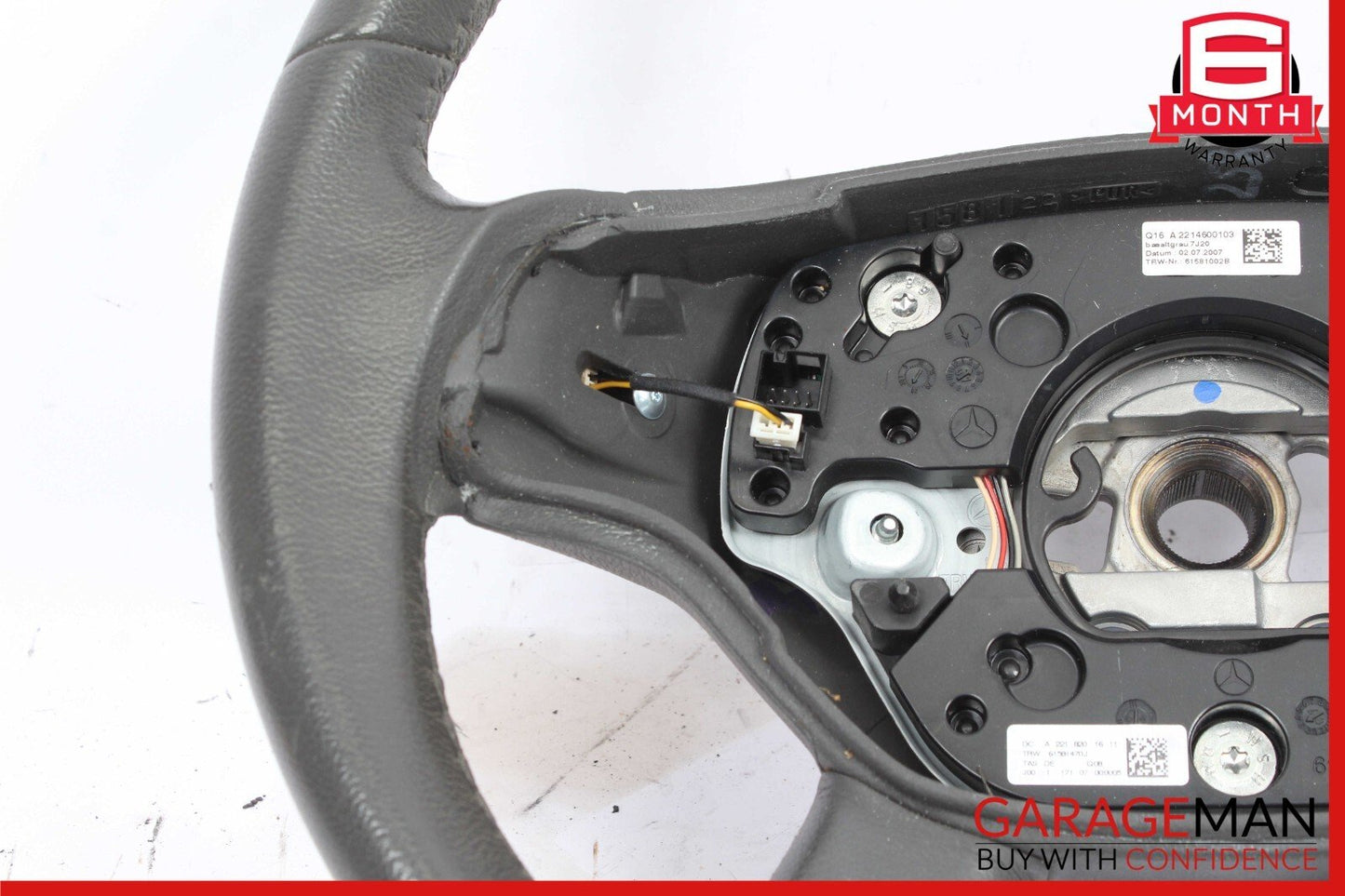 07-10 Mercedes W221 S550 CL550 Steering Wheel Black 2218201611 OEM