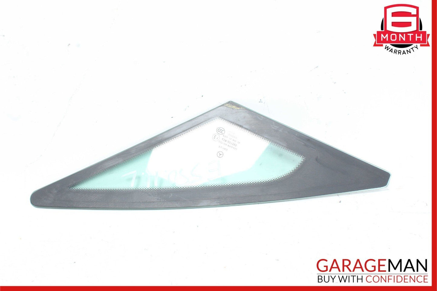 10-13 Mercedes W207 E550 Coupe Rear Left Driver Side Quarter Window Glass