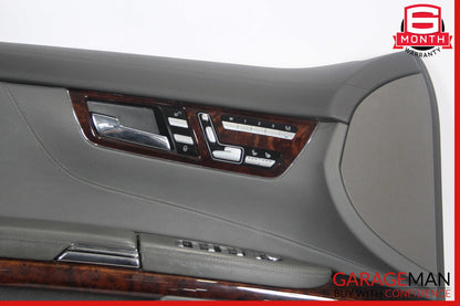 07-10 Mercedes W216 CL550 Front Left Side Interior Door Trim Panel Gray
