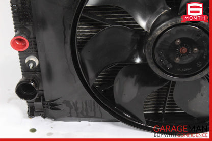 08-15 Mercedes W204 C300 Engine Water Cooling A/C Condenser Radiator w/ Fan OEM