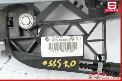 07-13 Mercedes W221 S400 S550 Rear Right Exterior Door Handle Keyless Go Grey