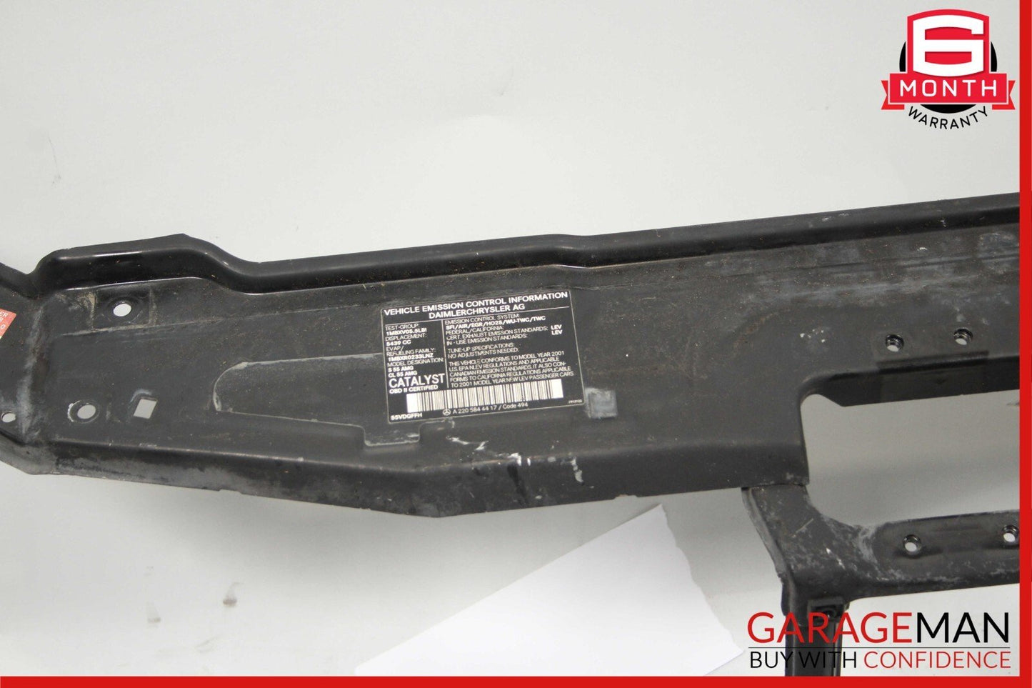 00-06 Mercedes W215 CL500 Top Radiator Core Support Headlight Bracket Frame