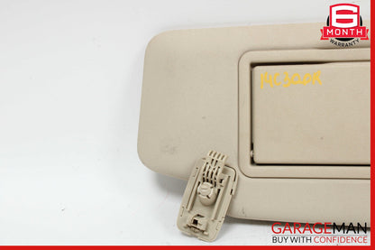 08-14 Mercedes W204 C250 C300 C350 Right Side Sunvisor Sun Visor Beige OEM