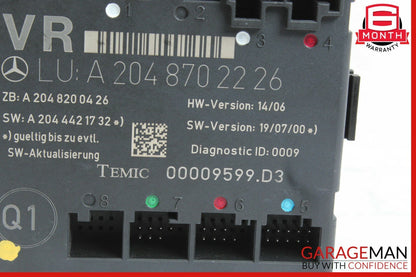08-18 Mercedes W204 C300 C250 E400 Front Right Side Door Control Module OEM