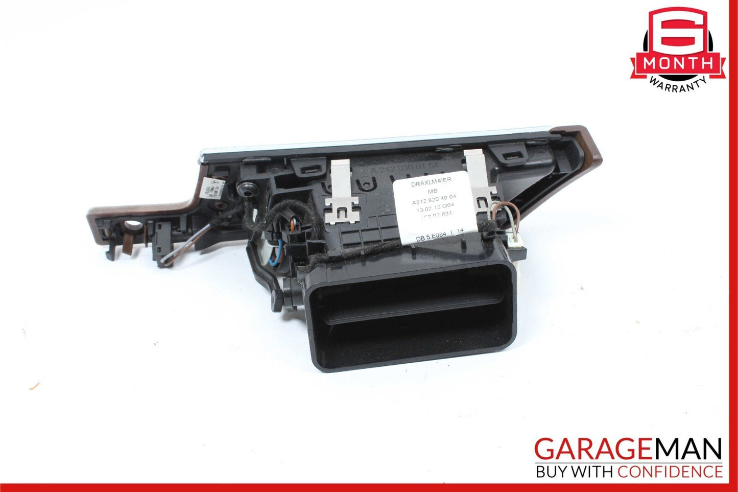 10-14 Mercedes W212 E350 E400 Dashboard Dash AC A/C Air Vent LeftÂ Trim Wood OEM