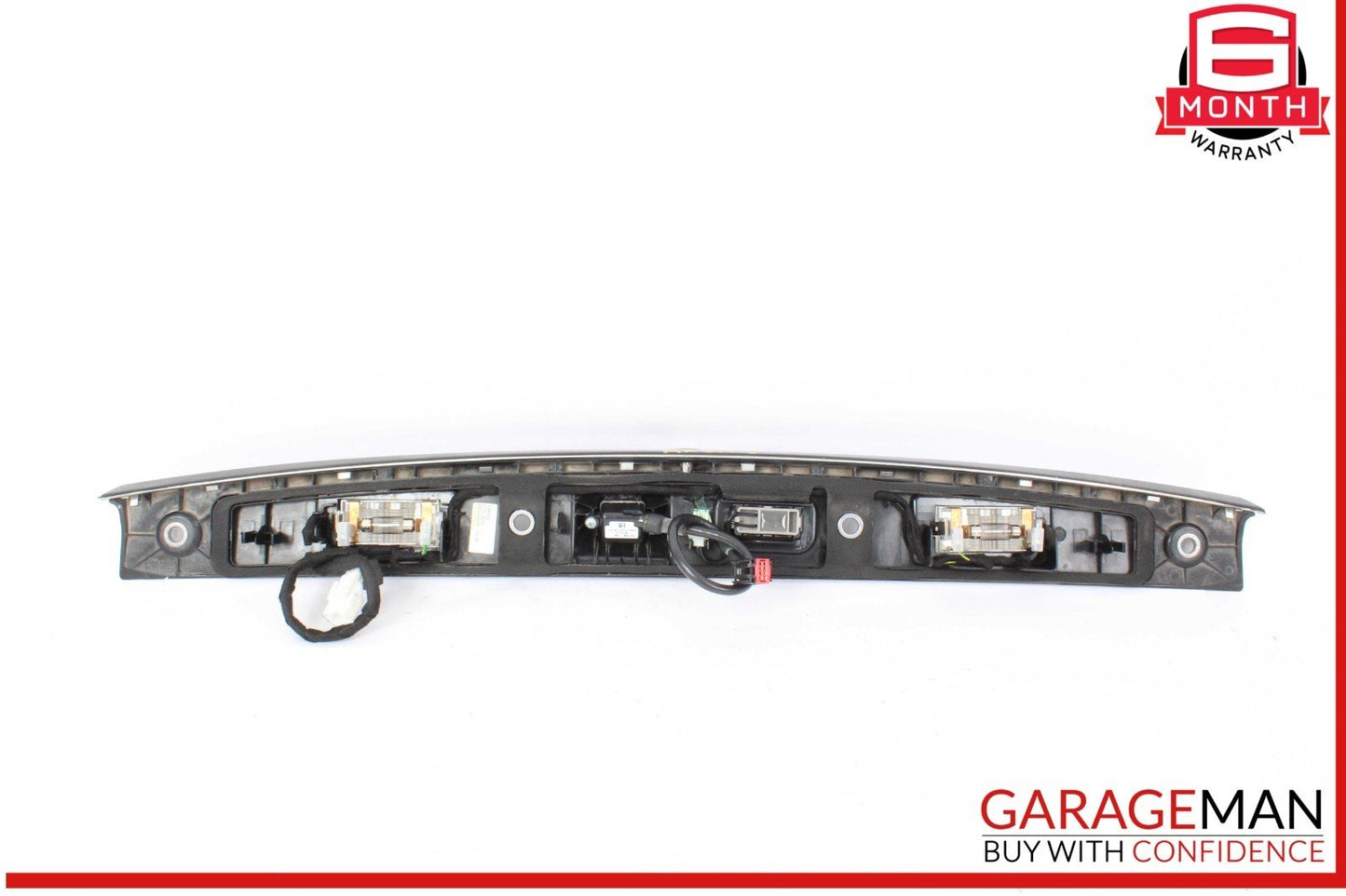 14-22 Maserati Quattroporte S Rear Trunk Lid Moulding Plate w/ Lights OEM
