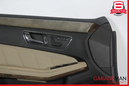 10-13 Mercedes W212 E350 E550 Front Left Side Interior Door Panel Assy Beige