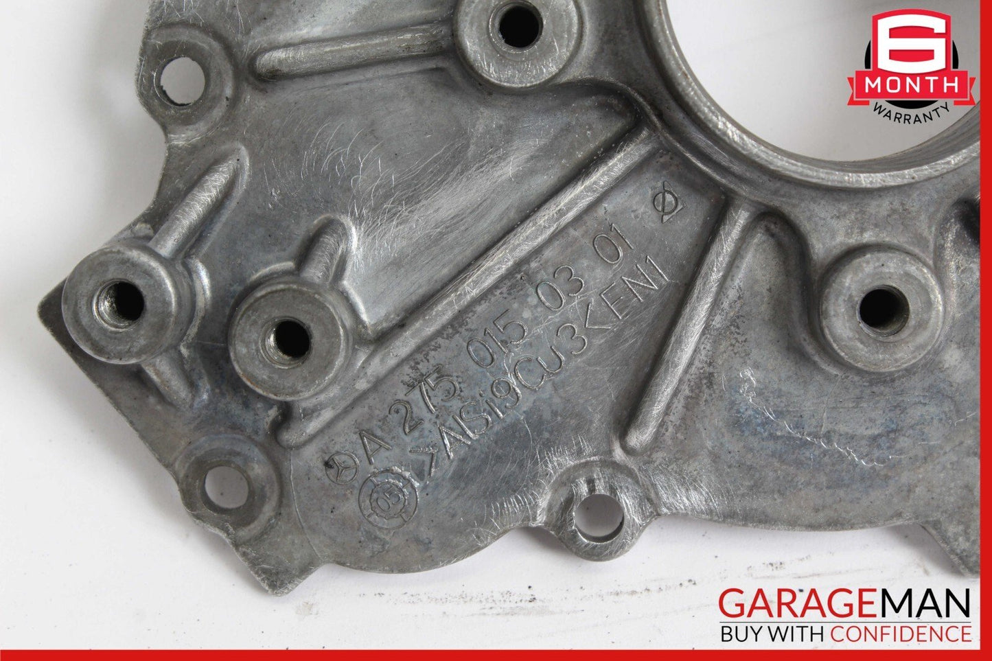 03-14 Mercedes W221 S600 S65 AMG Left Side Engine Top Upper Timing Chain Cover