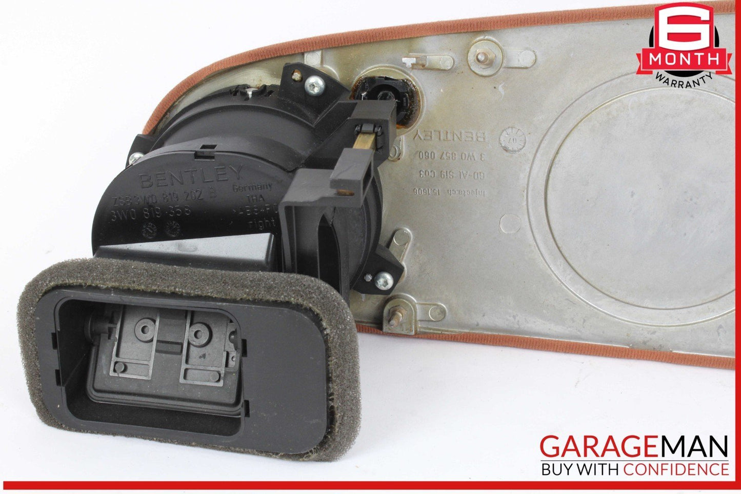 03-12 Bentley Continental GTC Right Dash Dashboard Trim Bezel w/ AC Air Vent OEM