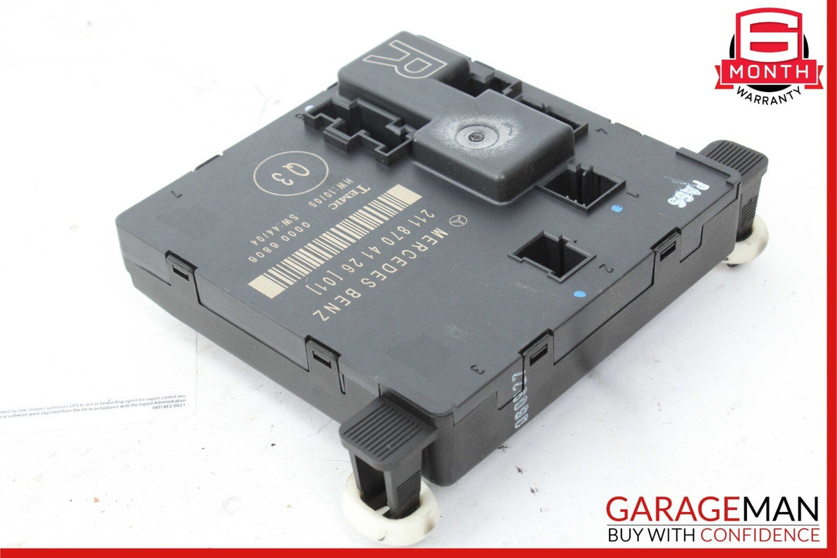 03-09 Mercedes W211 E350 E550 E63 AMG Rear Right Side Door Control Module Unit