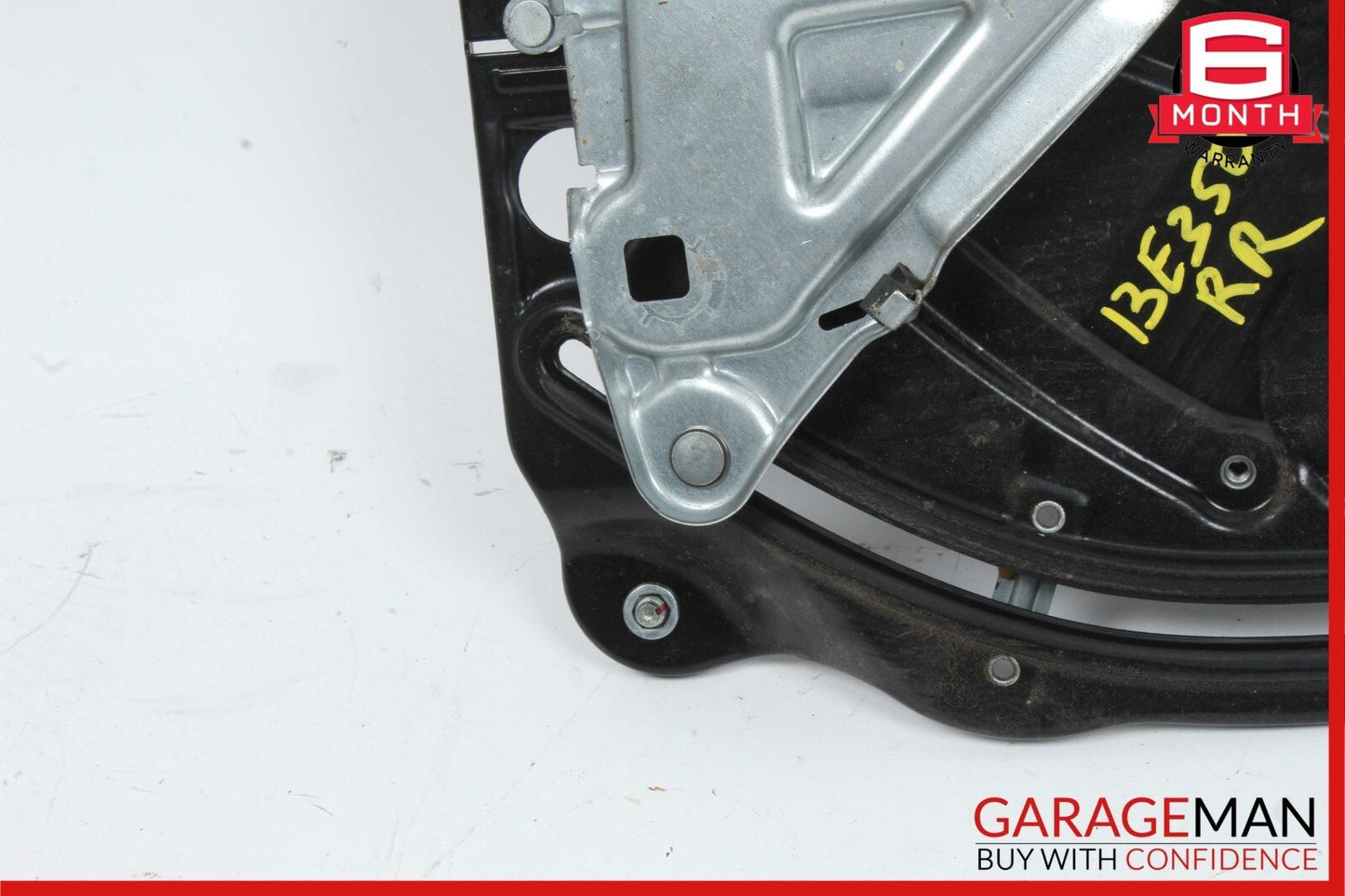 10-16 Mercedes W212 E350 Rear Right Door Window Regulator Frame w/o Motor