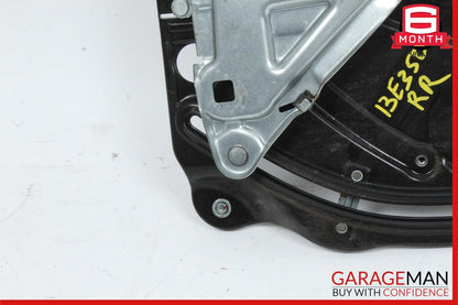 10-16 Mercedes W212 E350 Rear Right Door Window Regulator Frame w/o Motor