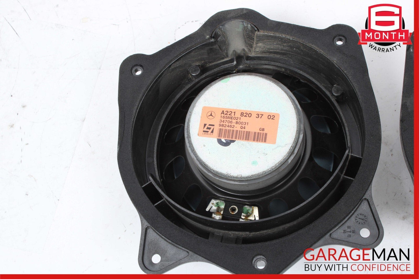 07-09 Mercedes W221 S550 Rear Left & Right Door Audio Sound Speaker Set of 2 Pc