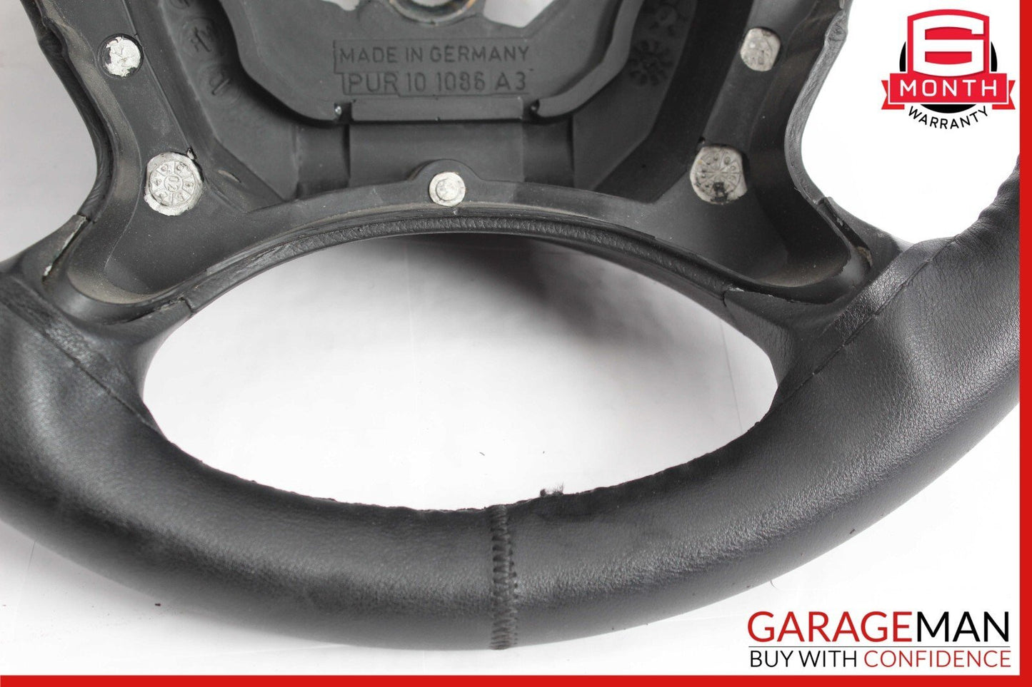 03-09 Mercedes R230 SL500 CLK350 Driver 4 Spoke Steering Wheel Black