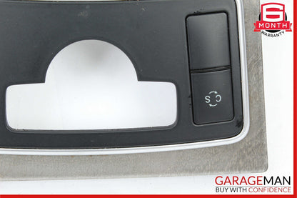 10-13 Mercedes W212 E350 E400 E63 Center Console Switch Trim Cover Bezel Wood
