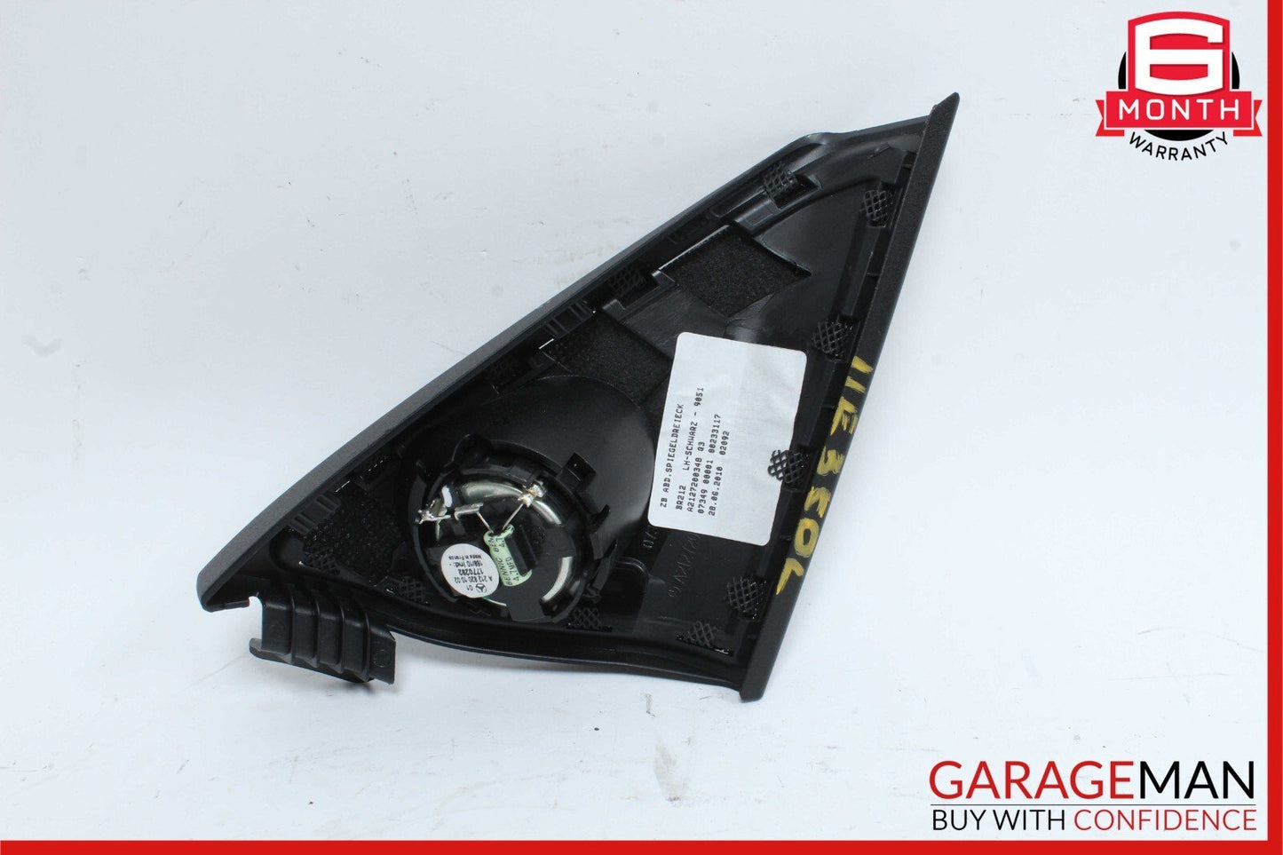 10-16 Mercedes E250 E400 E350 Front Left Door Panel Tweeter Speaker Cover Black