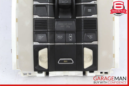 10-16 Porsche Panamera 970 Front Overhead Console Dome Light Sunroof Switch