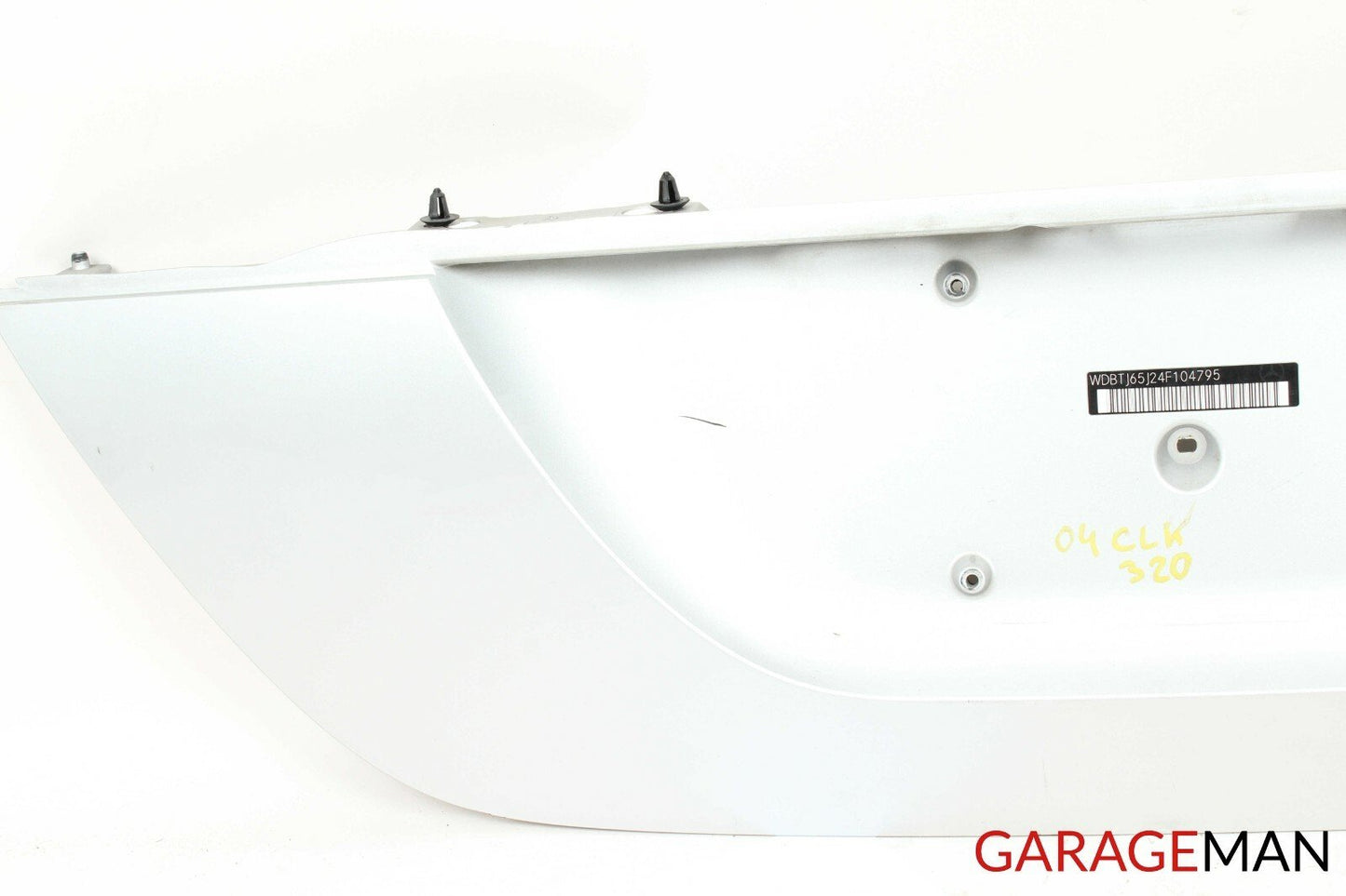 03-09 Mercedes W209 CLK320 CLK500 Rear Trunk Lid License Plate Holder Panel OEM
