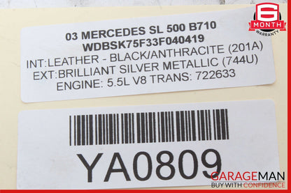 03-12 Mercedes R230 SL500 SLK350 Anti Theft Alarm Signal Control Module Unit OEM
