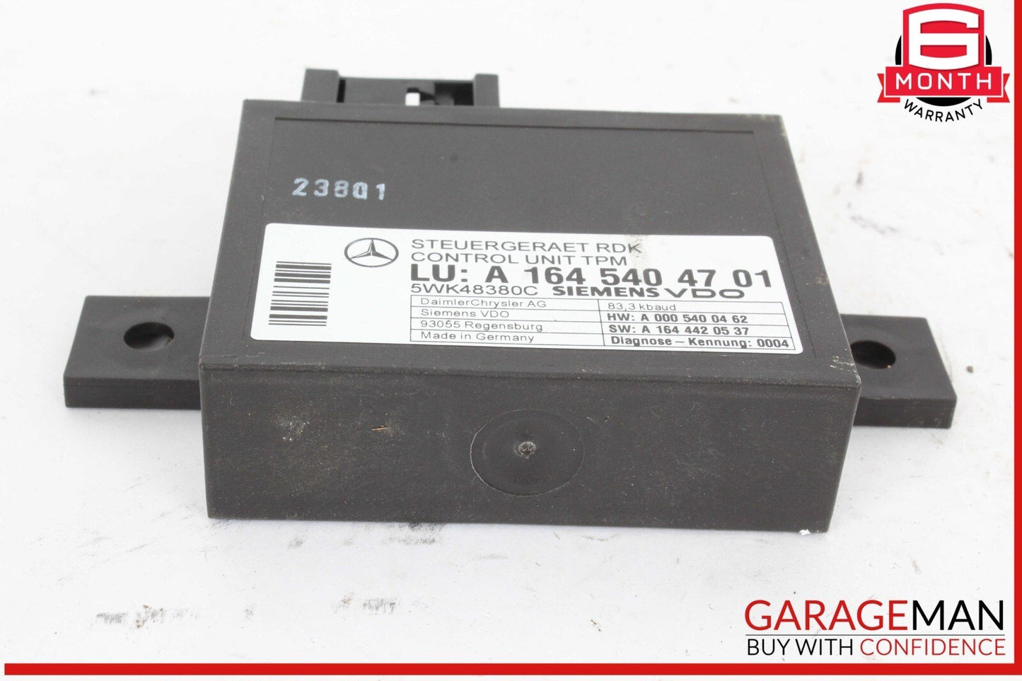 06-13 Mercedes W251 R350 4MATIC TPMS Tire Pressure Control 1645404701 OEM