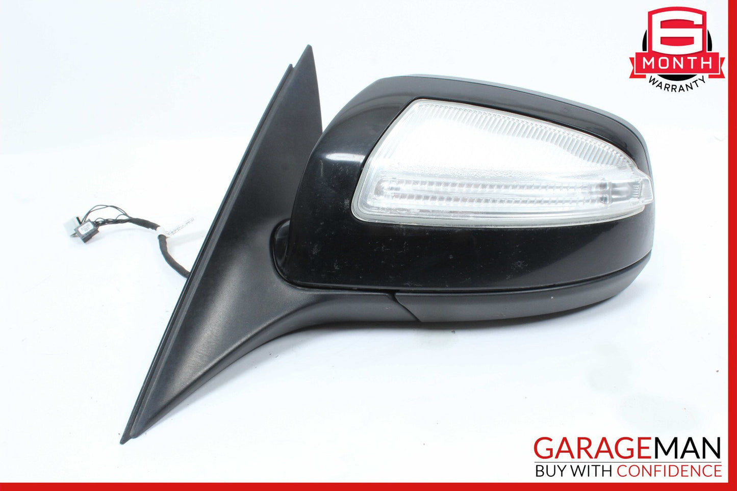 08-09 Mercedes W204 C300 Front Left Side Mirror Door Rear View Black OEM