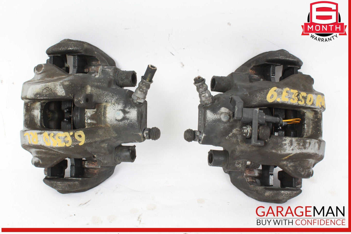 06-11 Mercedes W211 E550 CLS550 Rear Left & Right Brake Caliper Calipers Set OEM