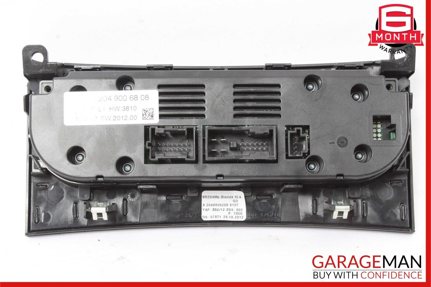 12-14 Mercedes W204 C250 AC A/C Climate Temperature Heater Switch Control Panel