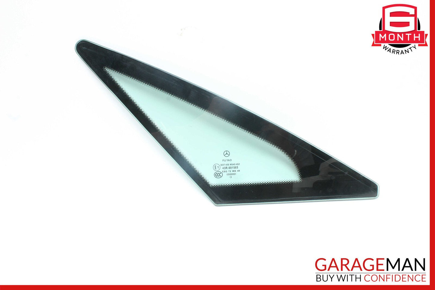 10-17 Mercedes W207 E350 E400 Coupe Rear Left Driver Quarter Window Glass OEM