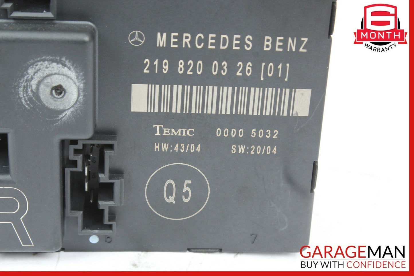 06-11 Mercedes W219 CLS500 CLS55 AMG Rear Right Side Door Control Module OEM