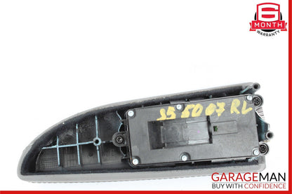 07-13 Mercedes W221 S550 Rear Left Side Door Window Switch Control Trim Gray OEM